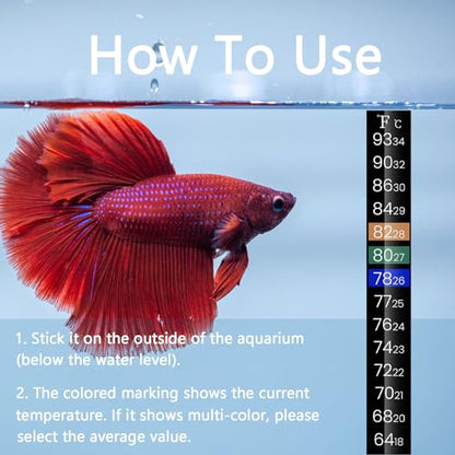 AQUANEAT Aquarium Heater, 100W Fish Tank Heater, Adjustable Submersible Water Thermostat with Thermometer - size: 100W