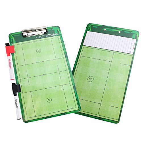 GoSports Premium Dry Erase Coaches Clipboards – Basketball, Baseball, Football, Soccer, Hockey, Volleyball, Lacrosse - color: Lacrosse