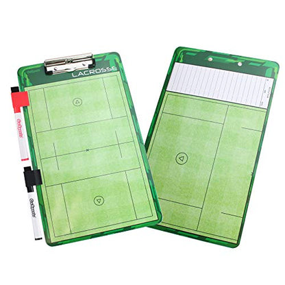 GoSports Premium Dry Erase Coaches Clipboards – Basketball, Baseball, Football, Soccer, Hockey, Volleyball, Lacrosse - color: Lacrosse