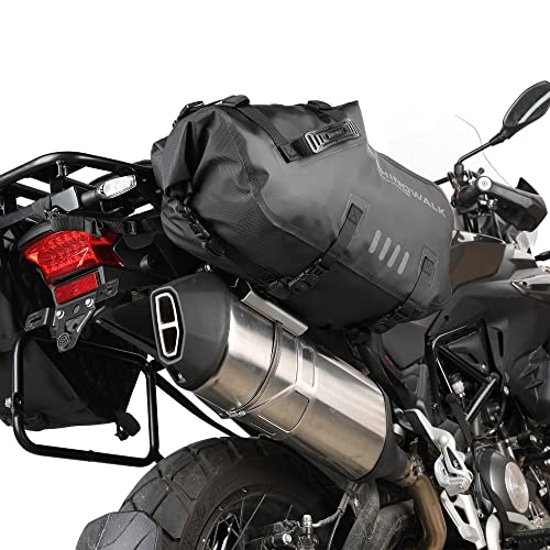 Rhinowalk Motorcycle Exhaust Heat Shield Universal Motorbike Exhaust Pipe Heat Cover Saddlebag Heat Insulation