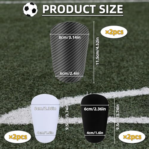 3 Pair Soccer Shin Guards, BOSOIRSOU Lightweight Breathable Mini Shin Guard EVA Cushion Protection Calf Protective Gear Shin Guards for Youth and Adults for Football Equipment