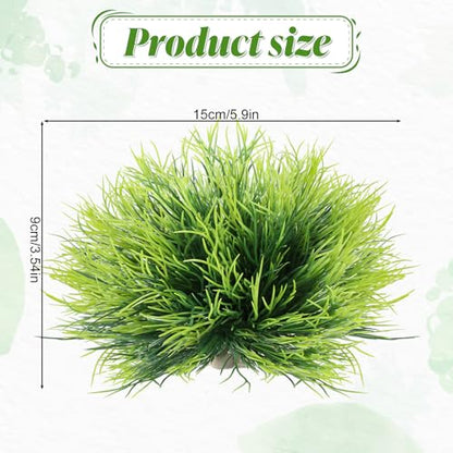 2pcs Aquarium Plants Decorations Artificial Fish Tank Plants Plastic Fish Tank Accessories Green Natural Style Aquarium Plants