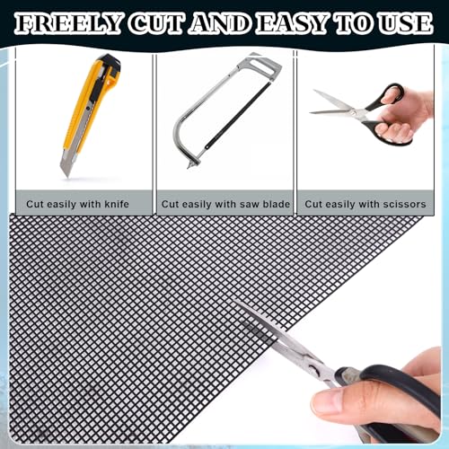 8Pcs Plastic Mesh Canvas Sheets Embroidery Aquarium Fish Tank Divider Plastic Grid Isolation Board Partition Net Pane Separator Filter Bottom Tray,20 Pcs Binding Bars Sliding Bars ,Crochet Projects