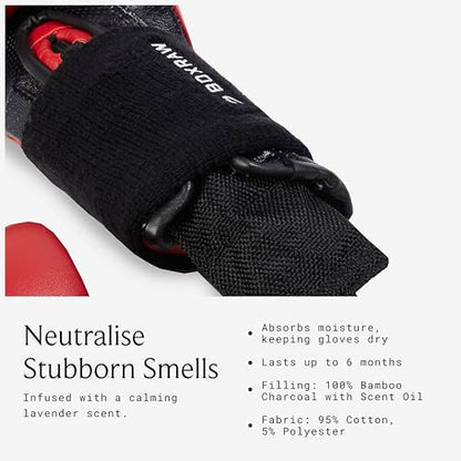 BOXRAW Boxing Glove Deodorizers, Moisture Absorbing Glove Dryer