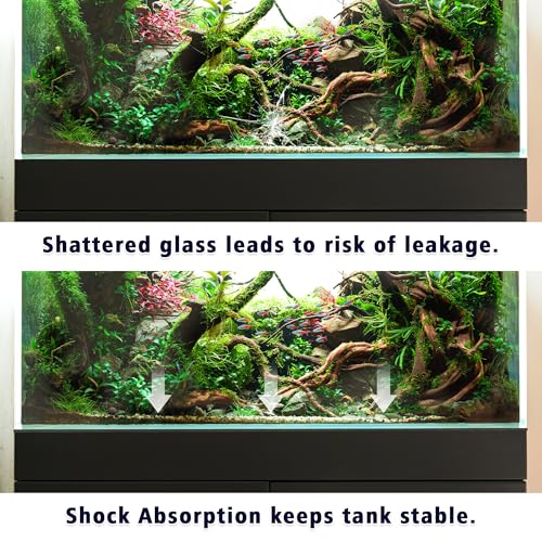 UNIFAMILY Aquarium Leveling Mat 20 Gallon, 25 X13 in Fish Tank Mat for Shock Absorbing, Waterproof Compressible Neoprene Mat, Heavy Weight Support Fish Tank Cushions Nonslip Aquarium Bottom Pad - size: 20 Gallon - 25 X13 IN