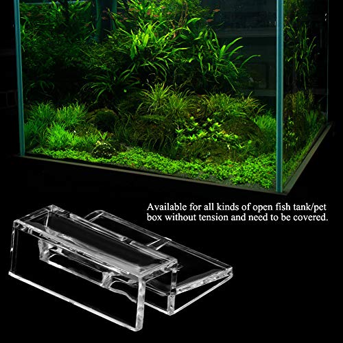 TOPINCN 20Pcs Aquarium Glass Cover Clip, Acrylic Holder, Support Clamp, Accessory, Aquarium Fish (10mm) - size: 10mm