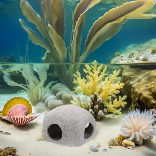 SUPVOX Aquarium Shelter House Small Cave for Fish Tank Porous Hollow Fish Hiding Breeding Tube Decorative for Shrimp and Cichlid in Freshwater Aquariums