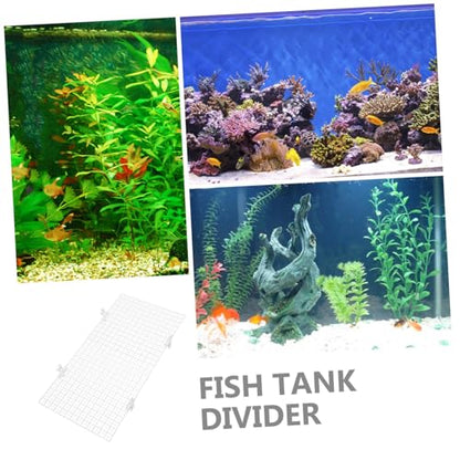 2pcs Fish Tank Divider Isolation Board Easy Install Aquarium Divider for Fish Tank Covers Keeps Species Separate
