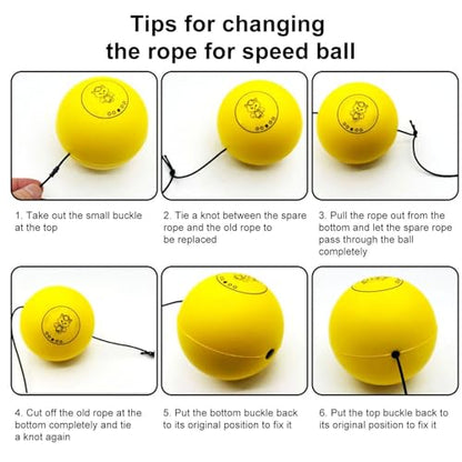 Boxing Reflex Ball Headband Multifunctional Fun Effective Hand Eye | Beginners Reflex Punching Ball Boxing Gear for Adults Enthusiasts Families Friends Amateurs Lovers Fun Sp - color: Yellow ball
