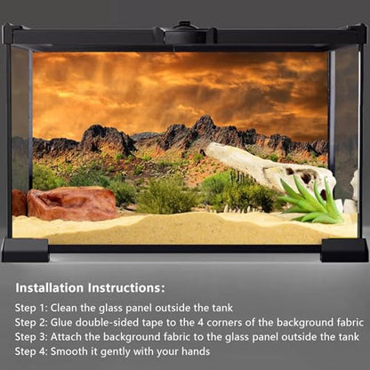 YongFoto Polyester Mexican Desert Sand Land Photography Background Desert View Cactus Green Bush Shrub Rocky Photo Backdrop 36x24 inches Dragon Tank Reptile Habitat Background Poster - color: Yellow-3, size: 36x24 IN