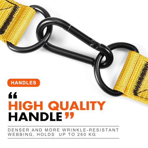 HPYGN Exercise Handle, Replacement Fitness Equipment for Pilates, Yoga, Strength Trainer, Pull Down Home Gym Red, Grey, Blue Working Out Handle - color: Yellow Handles