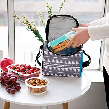 Large Glass Food Storage With Locking Lids - Bento Box Lunch and Meal Prep Containers [3-Pack, 36 OZ]