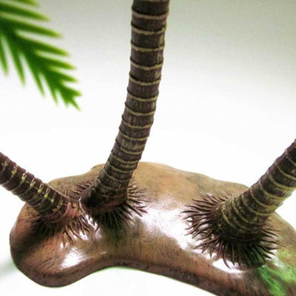 Amosfun Fake Coconut Tree Ornament Set 3.14 x 12.59 x 10.23 Inch Mini Hawaii Beach Scene Decoration for Home Shop Micro Landscape Aquarium Decoration Use
