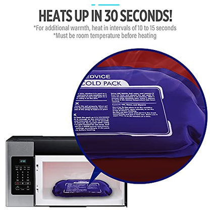 Reusable Hot and Cold Ice Packs for Injuries (3-Piece Set), Joint Pain
