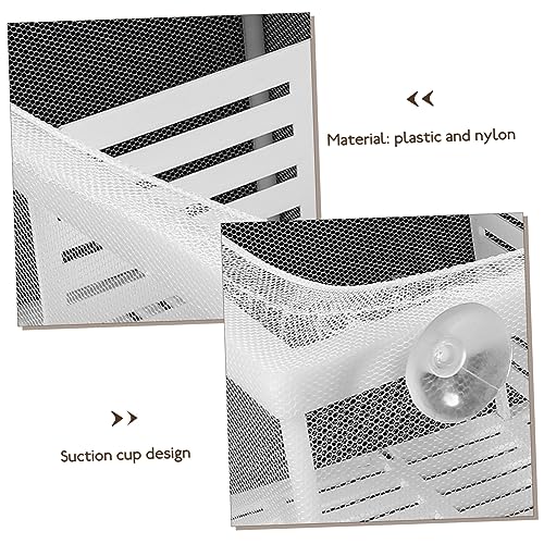 balacoo Aquarium Accessories 2Pcs Fish Breeding Box Fish Box Aquarium Hatchery Incubator Divider Box with Suction Cups for Shrimp Clownfish Guppy White