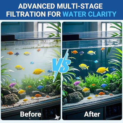 Canister Filter Maintenance Kit for Fluval 107 207 Canister Filter, Aquarium Filter Maintenance Kit 106 206 Pads