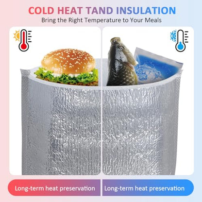 DOITOOL Reusable Insulation Bags 50PCS Insulated Shipping Thermal Box Liners Metalized Box Liners Waterproof Insulated Shipping Container for Camping Picnic (20x20CM)