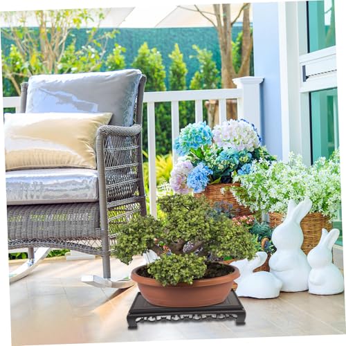 ibasenice Rectangular Plastic Flowerpot Stand for Indoor Plants and Fish Tanks Versatile Pedestal Base Stable Support for Decoration Design for Home and Garden Use