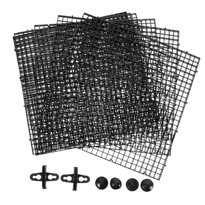 Abaodam 1Set Fish Tank Divider Plates Aquarium Isolation Nets with Suction Cups Panels for Fish Tank Partitioning and Filtration