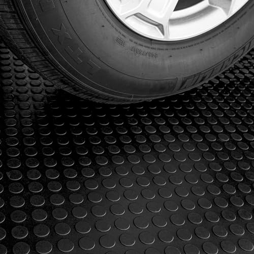 MSI Premium Black 3.3 x 33ft. Waterproof Rubber Non-Slip Floor Mat Roll