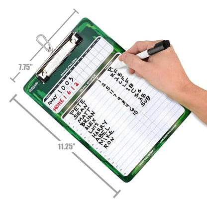 GoSports Premium Dry Erase Coaches Clipboards – Basketball, Baseball, Football, Soccer, Hockey, Volleyball, Lacrosse - color: Baseball / Softball Mini