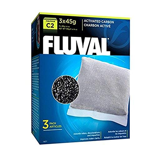 Fluval C2 Power Filter Replacement Media Bundle, 3-Pack Activated Carbon and 3-Pack Poly/Foam Pad, Filter Media for Aquariums up to 30 Gallons