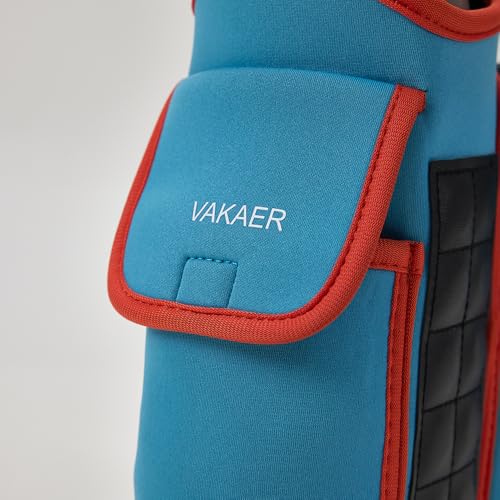 VAKAER Magnetic Gym Bag, Water Bottle Carrier Holder with Phone Pocket & Adjustable Strap,10 Ultra-Strong Magnets Stick to Fitness equipment, Workout Accessories Pouch for Women & Men, Blue - color: Blue