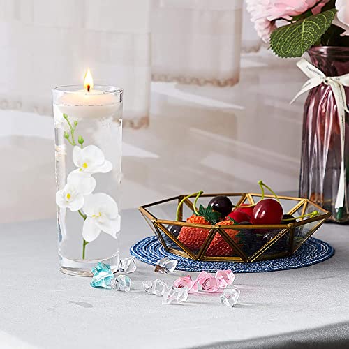 24 PCS White Orchids Artificial Flowers, Mini Cream Floating Flowers Filler Vase Fillers for Floating Candles Wedding Centerpiece Table Party Home Restaurant Decoration - size: 24 PCS Artificial Mini Orchids