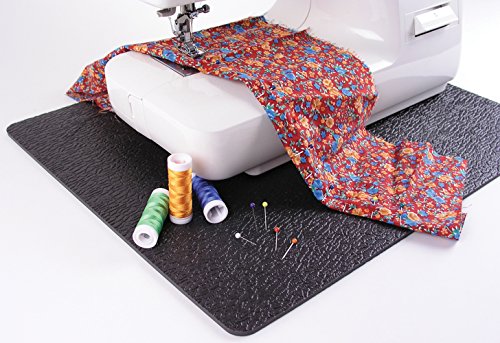 Stay-in-Place Machine Mats - 2 Piece Set - 11" x 14" & 15" x 18" - Sewing Machine and Serger Mats - Calms Vibration and Dampens Noise. Made in USA. - size: 2 pc Set - 11" x 14" & 15" x 18"