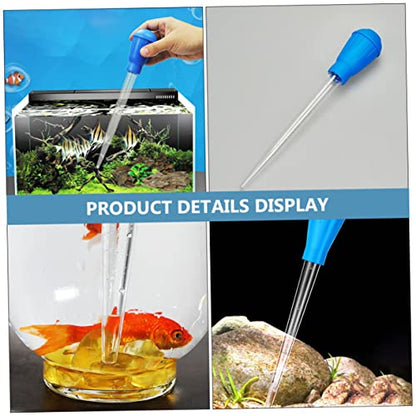 Abaodam 3pcs Fish Tank Cleaning Dropper Easy to Use Aquarium Water Changer and Feces Siphon for Efficient Tank Maintenance for Shrimp and Coral Feeding