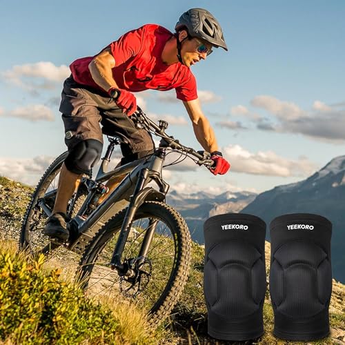 Knee Pads with Thickened SBR Pad, Sports Knee Support Sleeve(M) - size: Medium