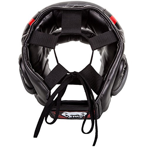 Venum Elite Iron Headgear - color: Black/Red
