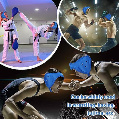 Jerify 2 Pcs Wrestling Headgear for Kid Youth, Blue - color: Blue