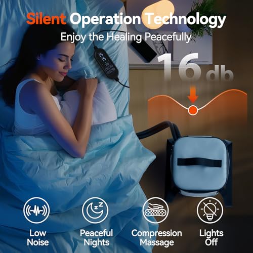 Ice Machine for Knee Shoulder Hip After Surgery w/Compression, Cold Therapy Machine for Knee Replacement, Cryotherapy for Post Surgery Recovery, Ice Therapy Pack Wrap for Injuries