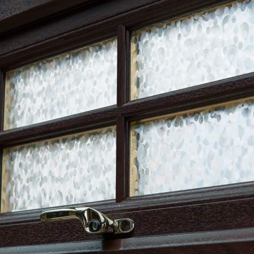 d-c-fix 346-0276-2PKA Self-Adhesive Privacy Glass Window Film, 17" x 78" Roll, Pearl, 2-Pack with Applicator - size: 17" x 78" Roll - 2 Pk with Applicator
