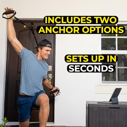 TRX GO Suspension Trainer, At Home, Portable Gym Workout, For Strength Training, Full Body Exercise Equipment