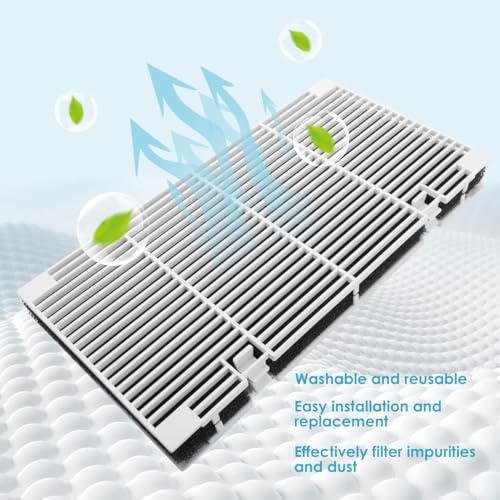 3104928.019 Dometic RV A/C 5 Filters and 2 Grilles,rv ac vent cover | Includes 2 ducted grilles and 5 air filters、Replaces OE 3104928.019、Helps keep A/C vents clean and airflow efficient