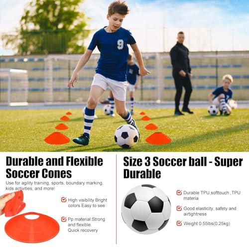 Soccer Goal, Kids Soccer Goals for Backyard Set, Pop Up Soccer Net - color: Black Gray, size: 4 ft x 3 ft