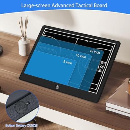 Electronic 16 inch Basketball Coaching Boards, Portable Erasable Pro Strategy Board for Training Teaching Competition Command,Tactical Drawing Tablet Coach Gifts (16 inch Basketball)