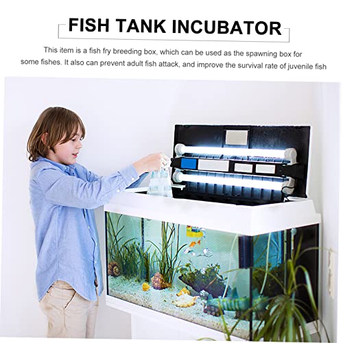 Happyyami 2Pcs Fish Hatchery Tank Breeding Net Easy Install Aquarium Isolation Box for Guppy Betta Fry Convenient Fish Incubator with Suction Cups for Efficient Spawning