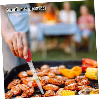 Silicone Turkey Baster with Integrated Cleaning Brush Transfer Pipette for Basting Marinating Turkey Beef Chicken and Fish Cooking Tool for Home Baking and Grilling