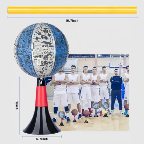 Basketball Training Cones and Agility Poles Set - color: Purple
