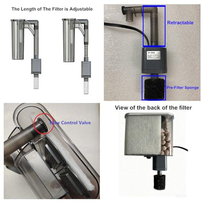 5 Gallon Glass Fish Tank with Filter and Light, Small Betta Aquariums Starter Kit. - size: 5 Gallon