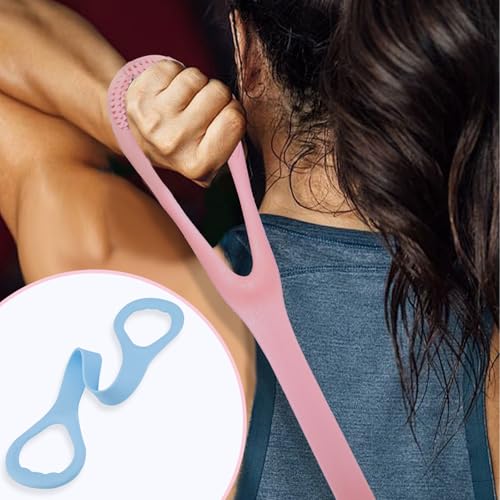 Yitexin Figure 8 Resistance Band, Stretch Bands for Exercise, Stretch Strap for Arm Shoulder Back Chest Stretching, Elastic Rope Stretching Bands - color: 3 Pcs