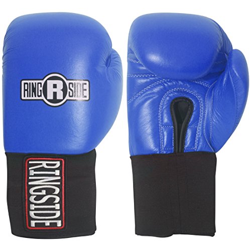 Ringside Competition-Like Safety Sparring Gloves Hook & Loop - color: Blue, size: 12-Ounce