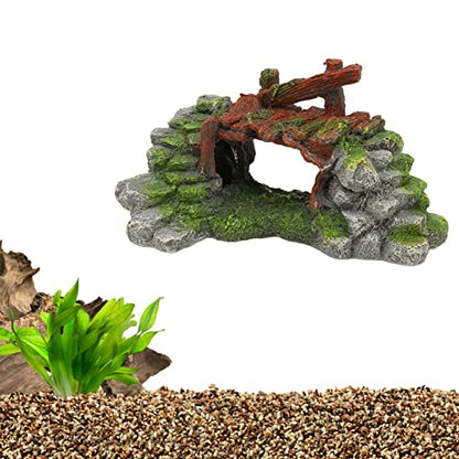 Fish Tank Arch Bridge, Space Saving Resin Decoration for Underwater Aquarium Environment