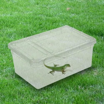 Small Reptile Breeding Box for Reptiles Small Snake Turtle Spiders Geckos Frogs Breeding Box Case Feeding Hatching Container Reptile Tank Terrarium