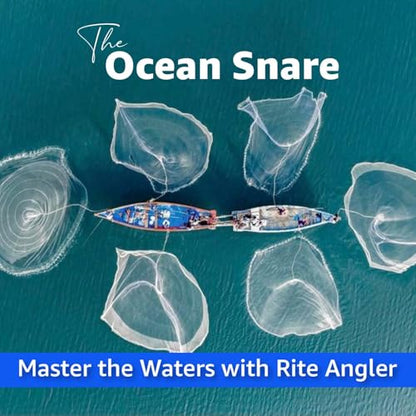 Premium Saltwater Cast Net - Heavy Duty Fishing Net with Sinkers - Durable & Long-Lasting - size: 10' x 1/4"
