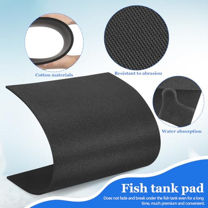 SEWACC Aquarium Mat Fish Tank Pad Non-Slip Thickened Aquarium Leveling Mat for 10 Gallon Fish Tank Pet Use