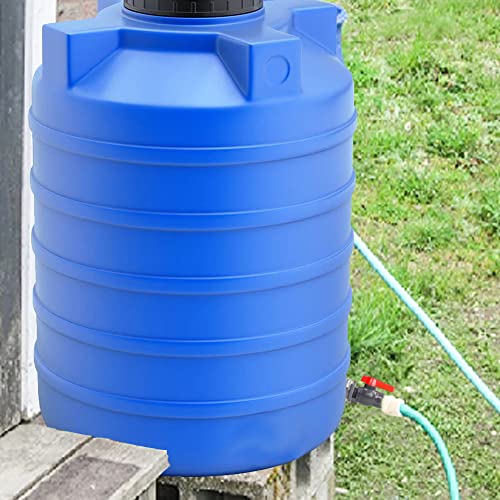 1 Inch PVC Rain Barrel Valve Spigot Kit with Ball Valve and Bulkhead Fitting Adapter for Water Tanks, Aquariums, Pools - size: 1"+valve